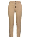 Dondup Woman Pants Camel Size 32 Lyocell, Elastane In Gold