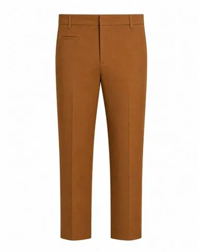 Dondup Woman Pants Camel Size 4 Cotton, Elastane In Brown