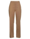 Dondup Woman Pants Camel Size 8 Cotton, Lyocell, Elastane In Brown