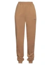 Dondup Woman Pants Camel Size M Cotton, Elastane In Beige