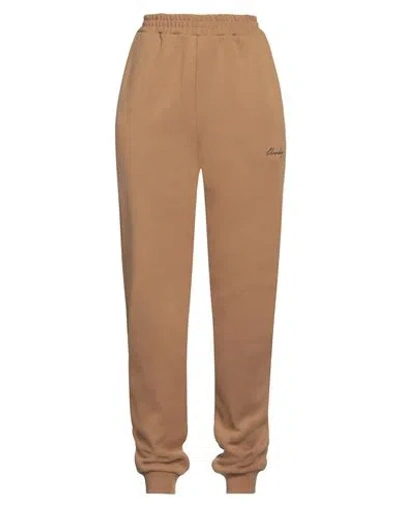 Dondup Woman Pants Camel Size M Cotton, Elastane In Beige