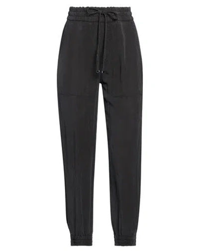 Dondup Woman Pants Charcoal Size 27 Lyocell, Linen In Gray