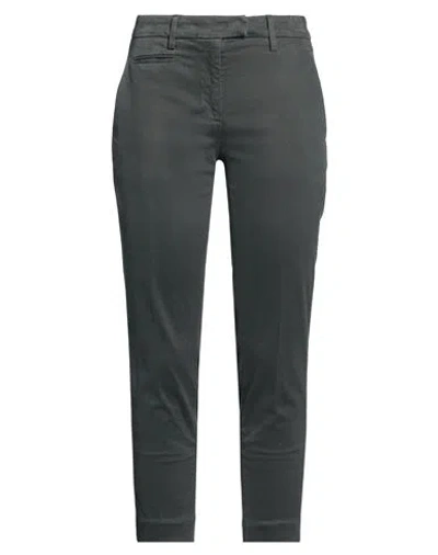 Dondup Woman Pants Charcoal Size 29 Cotton, Elastane In Black