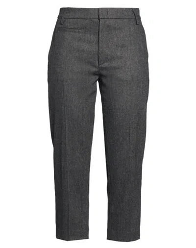 Dondup Woman Pants Charcoal Size 8 Polyester, Viscose, Wool, Elastane In Gray