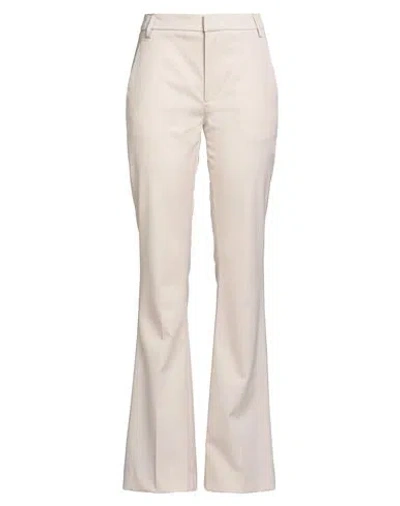 Dondup Woman Pants Chocolate Brown Size 31 Virgin Wool, Elastane In White