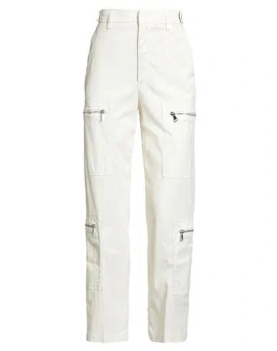 Dondup Woman Pants Cream Size 25 Lyocell, Cotton, Elastane In White