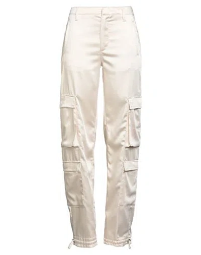 DONDUP DONDUP WOMAN PANTS CREAM SIZE 29 POLYESTER, ELASTANE