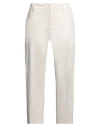Dondup Woman Pants Cream Size 31 Cotton, Elastane In White