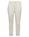 Dondup Woman Pants Cream Size 28 Cotton, Elastane In White
