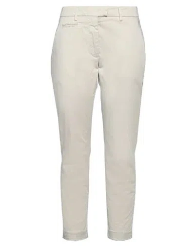 Dondup Woman Pants Cream Size 26 Cotton, Elastane In White