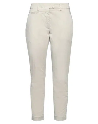 Dondup Woman Pants Cream Size 28 Cotton, Elastane In White