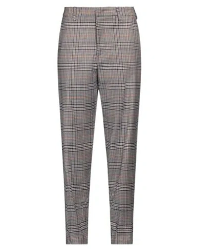 DONDUP DONDUP WOMAN PANTS DARK BROWN SIZE 6 POLYESTER, VISCOSE, ELASTANE