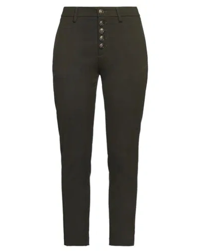 Dondup Woman Pants Military Green Size 29 Lyocell, Elastane