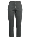 Dondup Woman Pants Dark Green Size 28 Cotton, Elastane