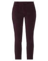 Dondup Woman Pants Dark Purple Size 32 Cotton, Elastane In Burgundy