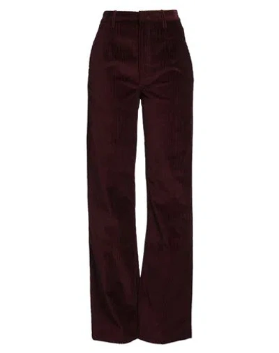 Dondup Woman Pants Deep Purple Size 28 Cotton, Elastane In Purple