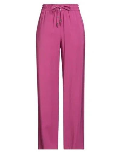 Dondup Woman Pants Fuchsia Size 30 Viscose, Polyester In Pink