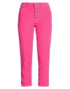 Dondup Woman Pants Fuchsia Size 34 Cotton, Lyocell, Elastane In Pink