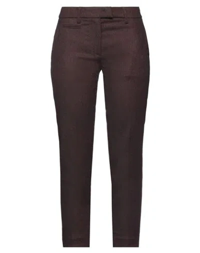 Dondup Woman Pants Garnet Size 29 Polyester, Viscose, Wool, Elastane In Red