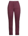 Dondup Woman Pants Garnet Size 31 Cotton, Elastane