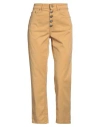Dondup Woman Pants Gold Size 24 Lyocell, Cotton, Elastane