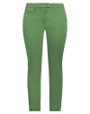 Dondup Woman Pants Green Size 26 Cotton, Elastane In Green