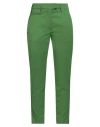 Dondup Woman Pants Green Size 30 Virgin Wool, Elastane