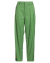 Dondup Woman Pants Green Size 6 Virgin Wool, Elastane In Green