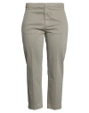 Dondup Woman Pants Grey Size 24 Cotton, Elastane