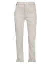 Dondup Woman Pants Grey Size 25 Viscose, Linen, Elastane In Grey