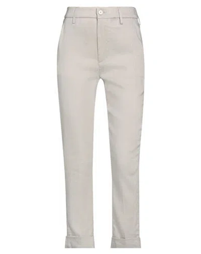 Dondup Woman Pants Grey Size 25 Viscose, Linen, Elastane