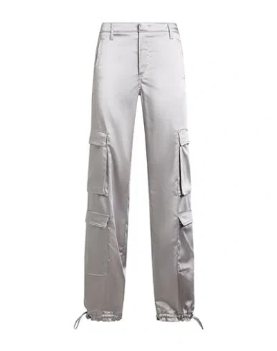 Dondup Woman Pants Grey Size 26 Polyester, Elastane In Gray
