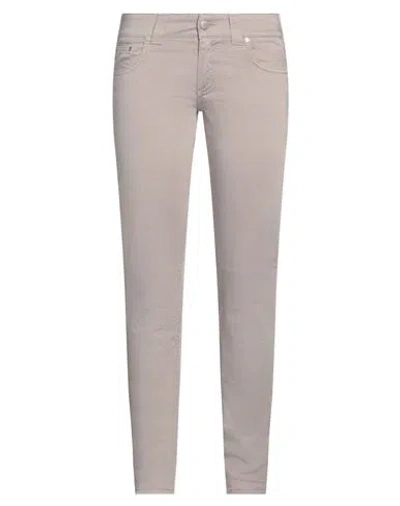 Dondup Woman Pants Grey Size 27 Cotton, Elastane