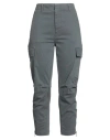 Dondup Woman Pants Grey Size 28 Cotton, Elastane