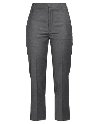 DONDUP DONDUP WOMAN PANTS GREY SIZE 32 VIRGIN WOOL, ELASTANE