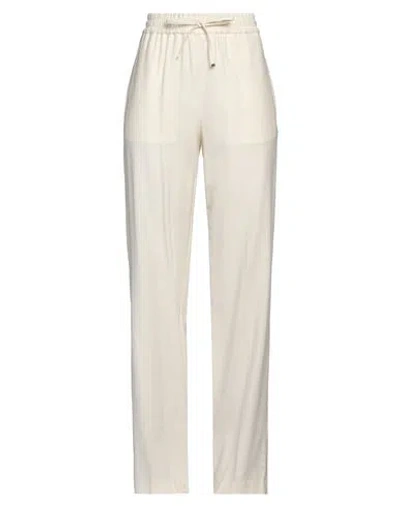 Dondup Woman Pants Ivory Size 27 Virgin Wool, Elastane In White