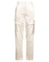 Dondup Woman Pants Cream Size 29 Polyester, Elastane In Neutral