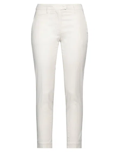DONDUP DONDUP WOMAN PANTS IVORY SIZE 28 LYOCELL, COTTON, ELASTANE