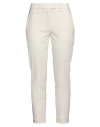 Dondup Woman Pants Ivory Size 29 Polyester, Virgin Wool, Elastane In White