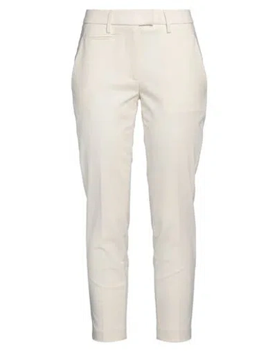 Dondup Woman Pants Ivory Size 29 Polyester, Virgin Wool, Elastane In White