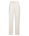 Dondup Woman Pants Cream Size 32 Viscose, Polyester In White