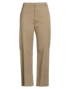 Dondup Woman Pants Khaki Size 12 Cotton, Lyocell, Elastane In Brown