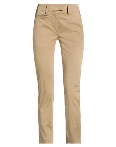 Dondup Woman Pants Khaki Size 25 Cotton, Elastane In Brown