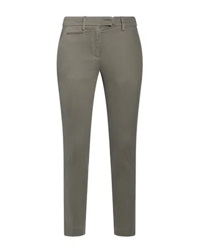 Dondup Woman Pants Khaki Size 26 Cotton, Elastane In Sand
