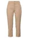 Dondup Woman Pants Khaki Size 26 Lyocell, Cotton, Elastane In Beige