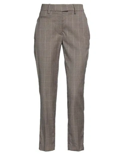 Dondup Woman Pants Khaki Size 28 Polyester, Viscose, Elastane In Brown