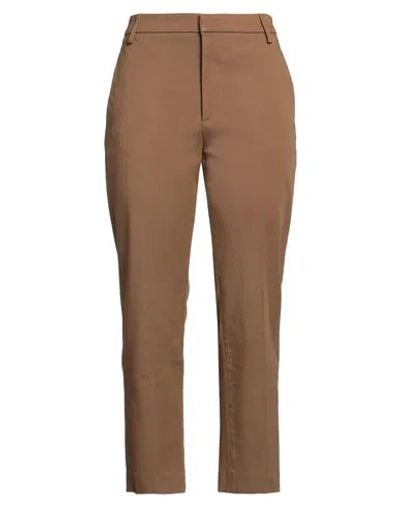 Dondup Woman Pants Khaki Size 29 Cotton, Elastomultiester, Elastane In Beige