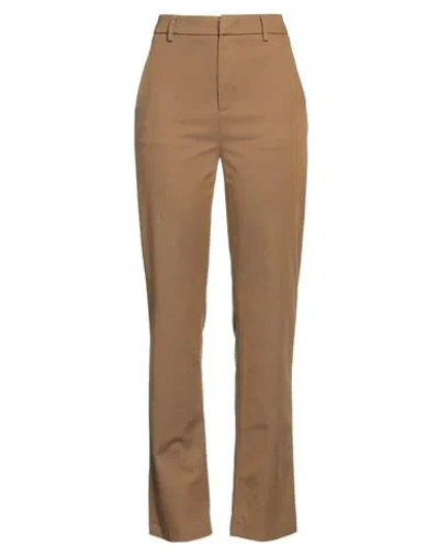 Dondup Woman Pants Khaki Size 30 Cotton, Elastomultiester, Elastane In Brown