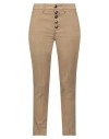 Dondup Woman Pants Khaki Size 26 Lyocell, Elastane In Beige