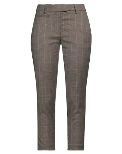 DONDUP DONDUP WOMAN PANTS KHAKI SIZE 32 POLYESTER, VISCOSE, ELASTANE
